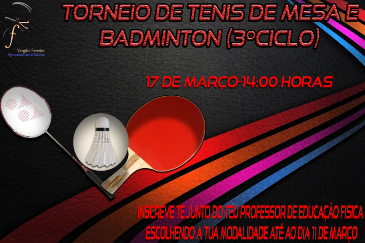 17 torneio tenisMesa Badminton